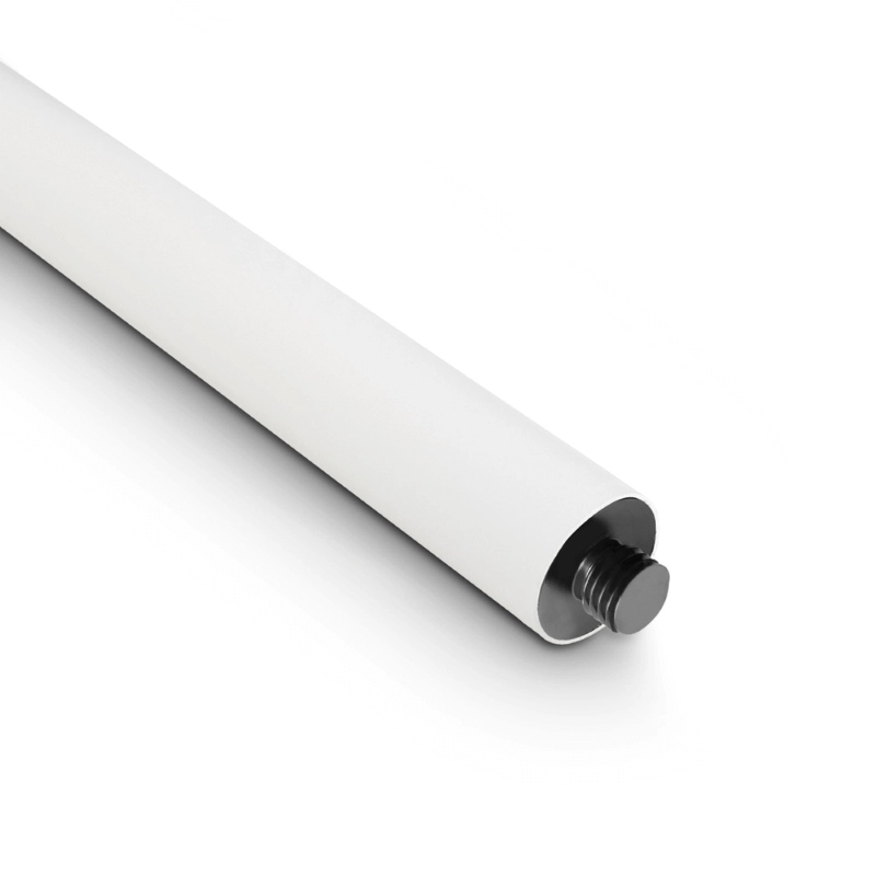 Gravity SSPWBSET1W Supporto cassa bianco da pavimento altoparlante con piastra di base e piastra in ghisa, bianca