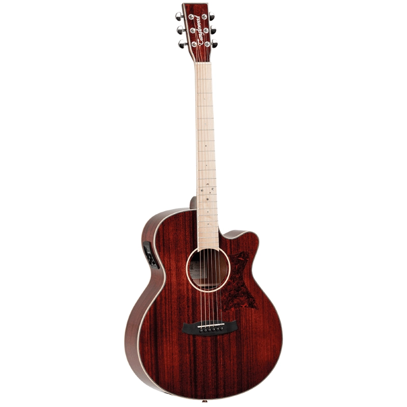 Tanglewood TW4-BLB - Chitarra acustica elettrificata - Barossa Red Gloss