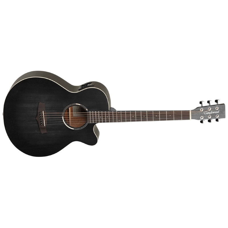 Tanglewood TWBB-SFCE - Chitarra acustica elettrificata - Smokestack Black Satin