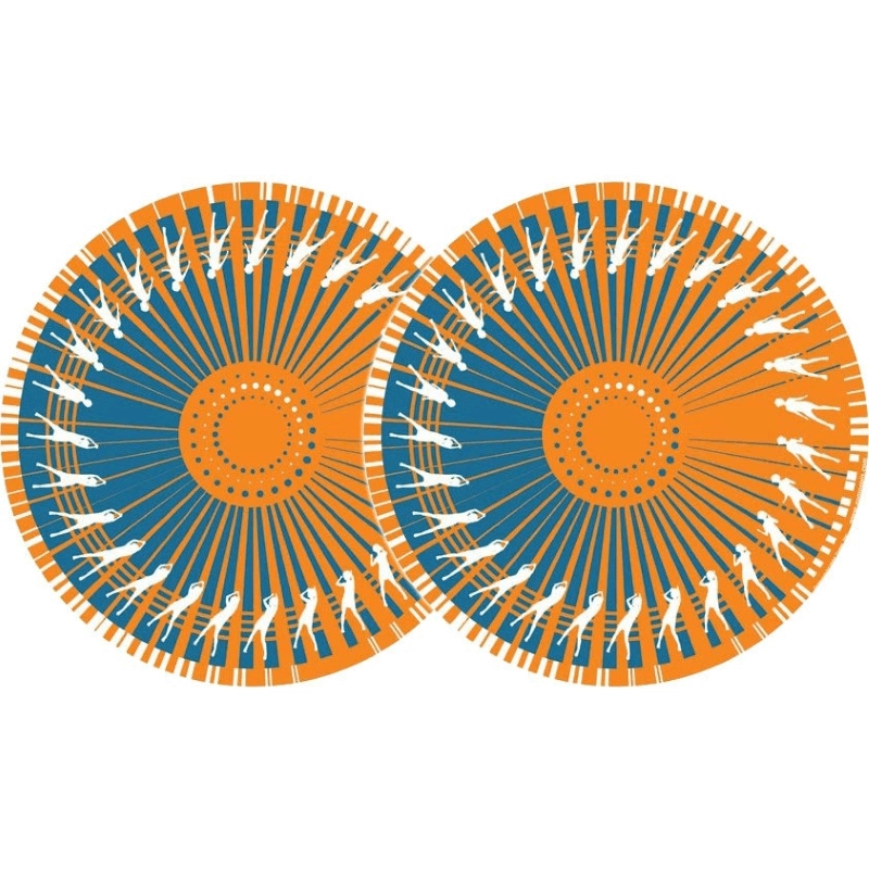 Zomo 0020102300 2x zomo slipmats dance - arancione 0020102300