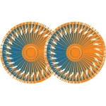 Zomo 0020102300 2x zomo slipmats dance - arancione 0020102300