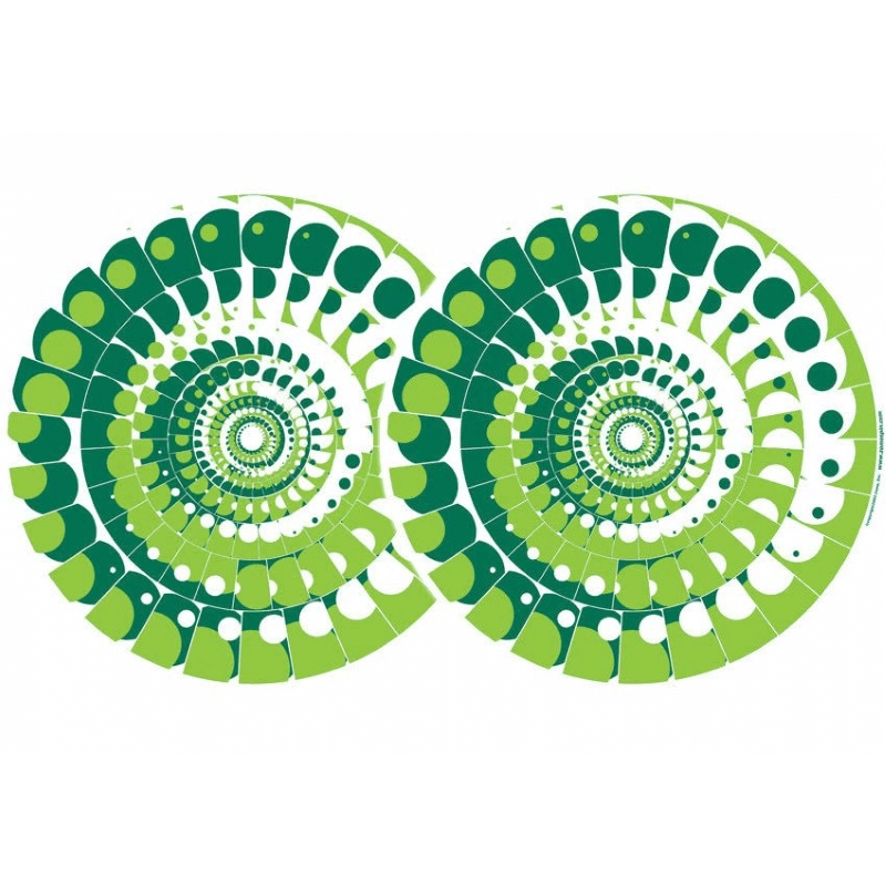 Zomo 0020102304 2x zomo slipmats moon - verde 0020102304