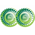 Zomo 0020102304 2x zomo slipmats moon - verde 0020102304
