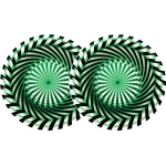 Zomo 0020102923 2x zomo slipmats saw - verde 0020102923