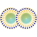 Zomo 0020102925 2x zomo slipmats - pinwheel 2 0020102925