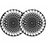 Zomo 0020103813 2x zomo slipmats - balls - bianco 0020103813