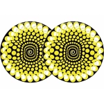 Zomo 0020104471 2x zomo slipmats balls - giallo 0020104471