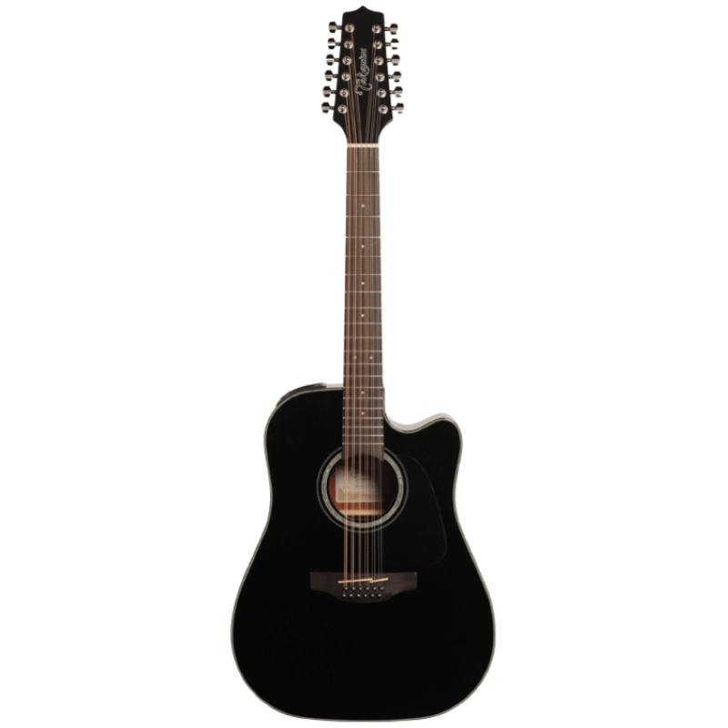 Takamine GD30CE-12-BLK - Chitarra 12 corde dreadnought cutaway elettrificata - Serie G Series