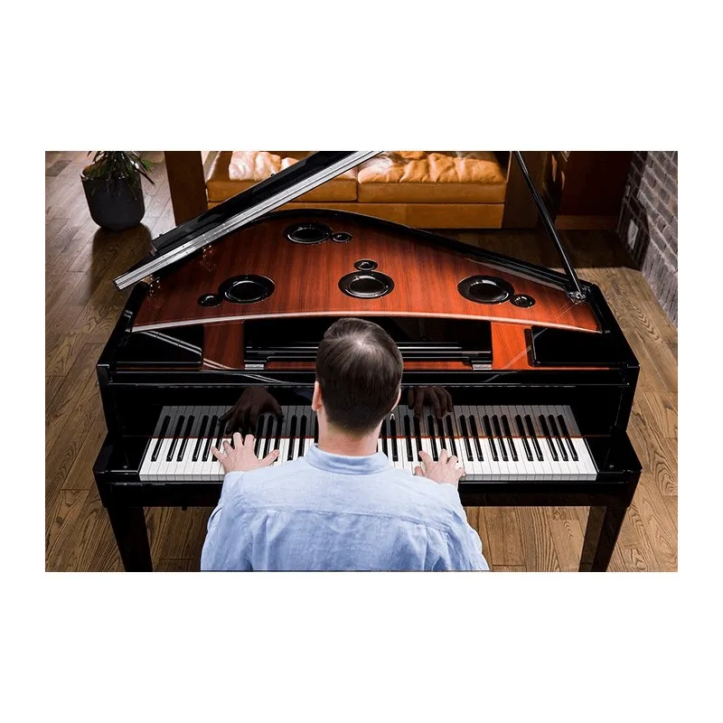 YAMAHA N3X Pianoforte ibrido Avant grand codino nero lucido