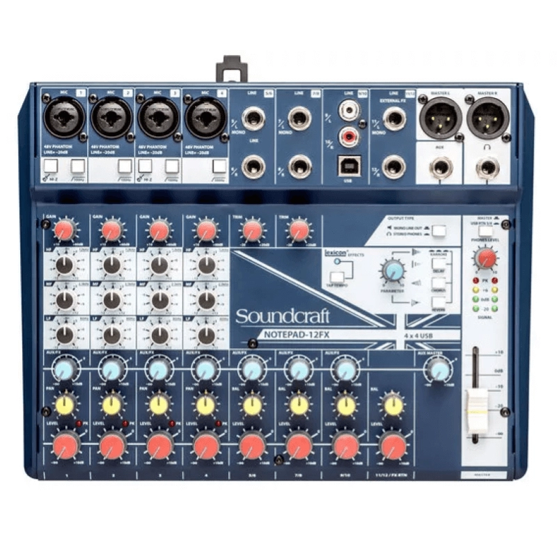 Soundcraft NOTEPAD 12FX Mixer 12 canali con effetti