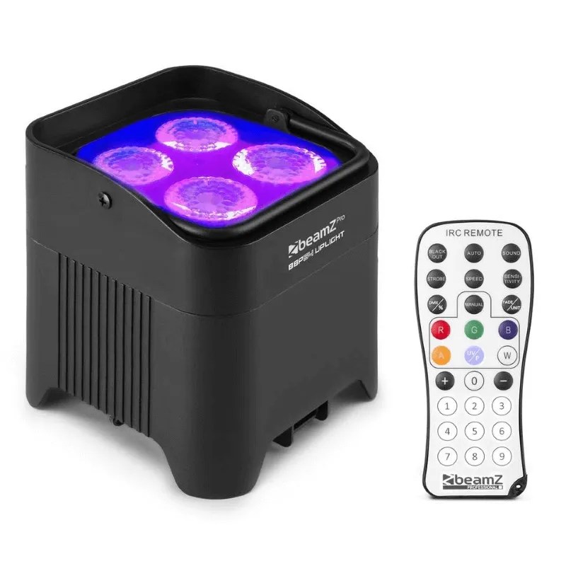 BeamZ BBP54 Uplight IP65 4x12W 6in1 Libat Funzionamento a Batteria