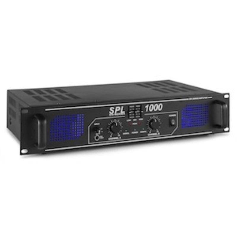 SkyTec SPL1000 Amplificatore di Potenza 2x 500W EQ BLK