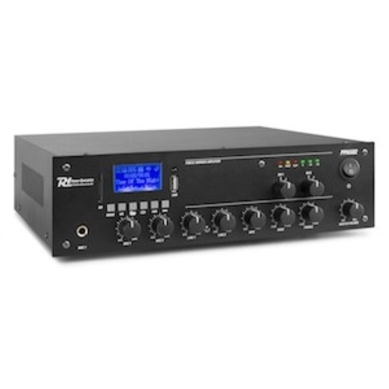 Power Dynamics PPA502 100V Mixer media player -2 Zone Amp 50W
