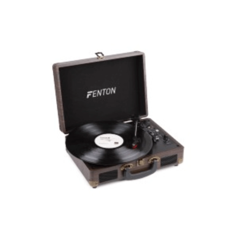 Fenton RP115B Record Player BT Brown Wood