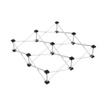 Power Dynamics Spider D750 Risers 1x1 Alum. 20cm pedana pieghevole