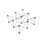 Power Dynamics Spider D750 Risers 1x1 Alum. 40cm pedana pieghevole