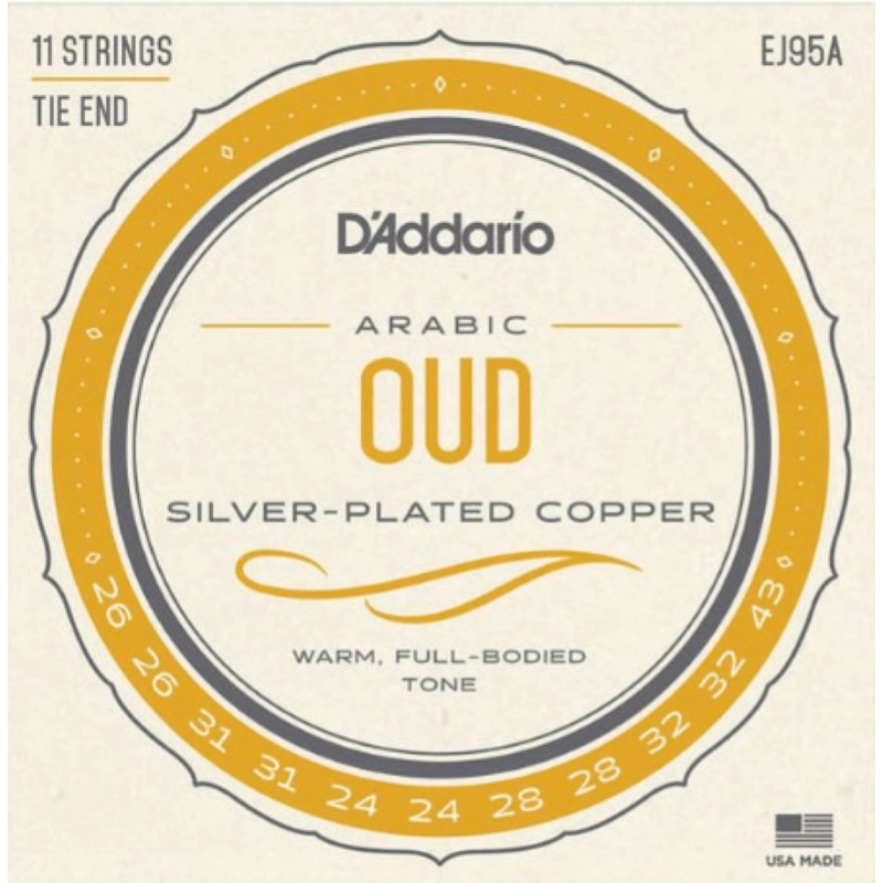 D'Addario EJ95A Oud Arabo Silver Nylon 11 corde