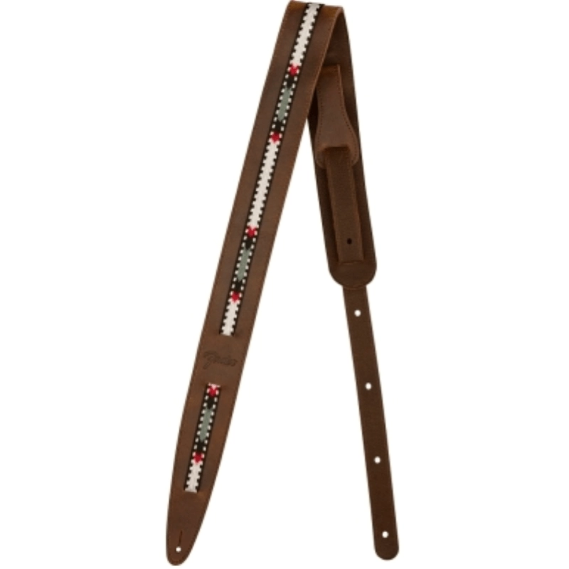 Fender Paramount Acoustic Leather Strap, Brown 0990612021