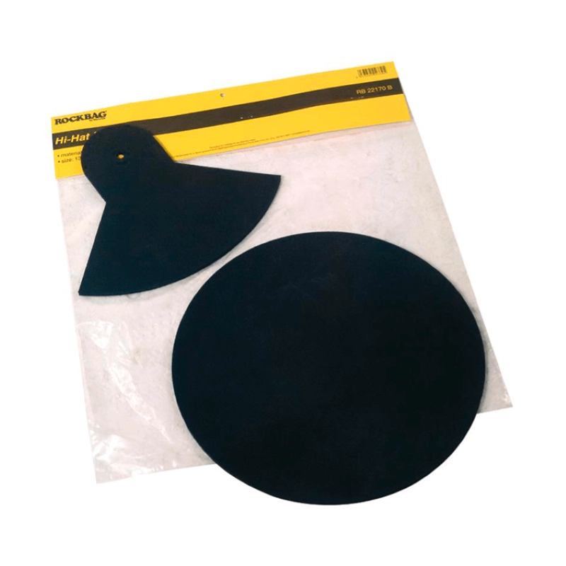 RockBag RB 22170 B - Set di sordine per hi-hat - Materiale: gomma espansa - Colore: nero - Adatto a hi-hat da 12" a 15".