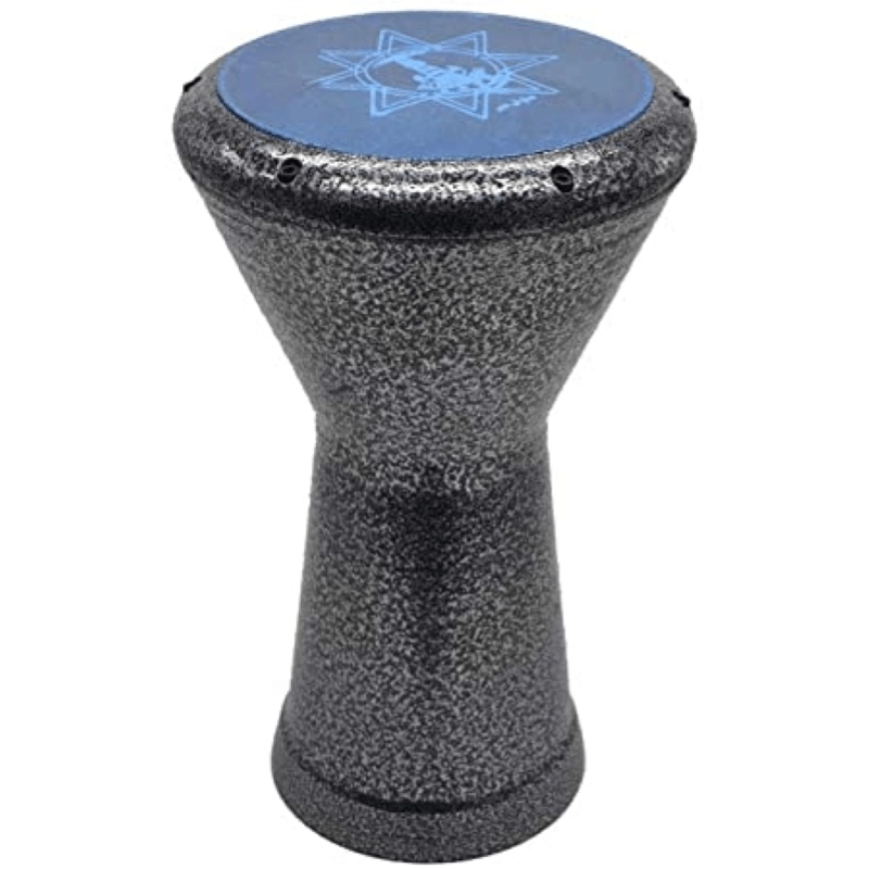 DARBUKA EGITTO 3022 BLACK VINIL Marbrée Grise