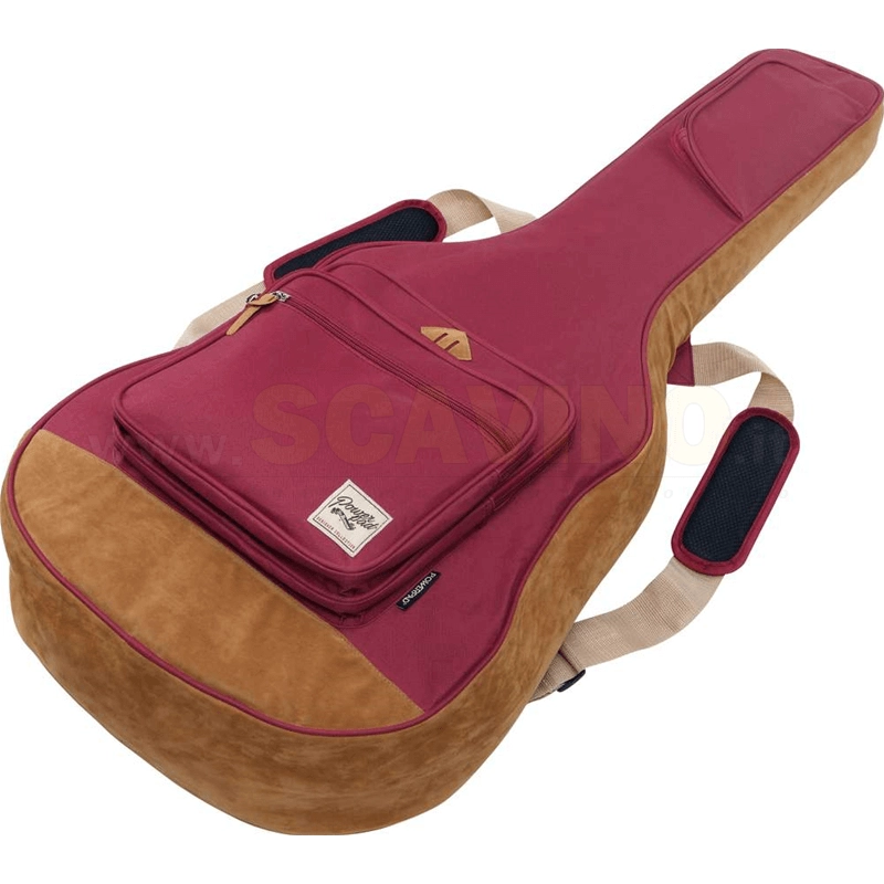 Ibanez IAB541-WR - Gigbag per chitarra acustica - POWERPAD Designer Collection - Rosso