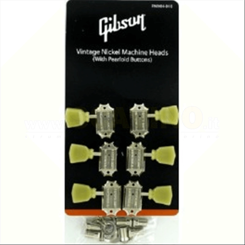 Gibson Meccaniche 3+3 Vintage Pearloid Buttons CROMATE PMMH-010