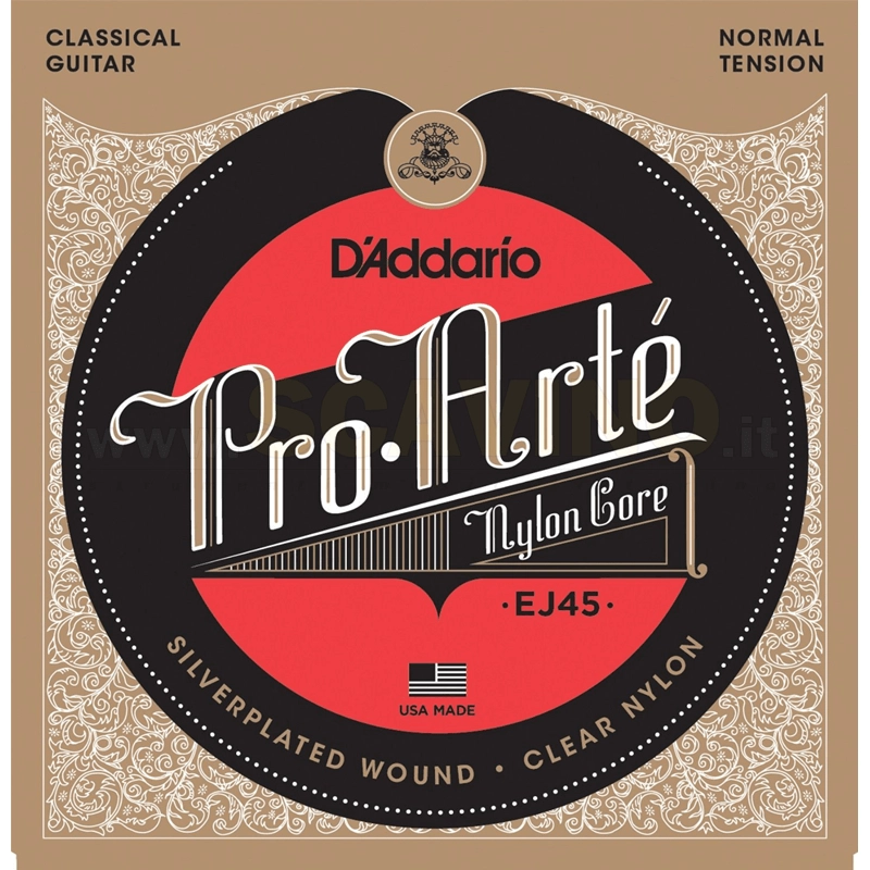 EJ45 D'ADDARIO SET PRO-ARTE CLR/SILVER NORM