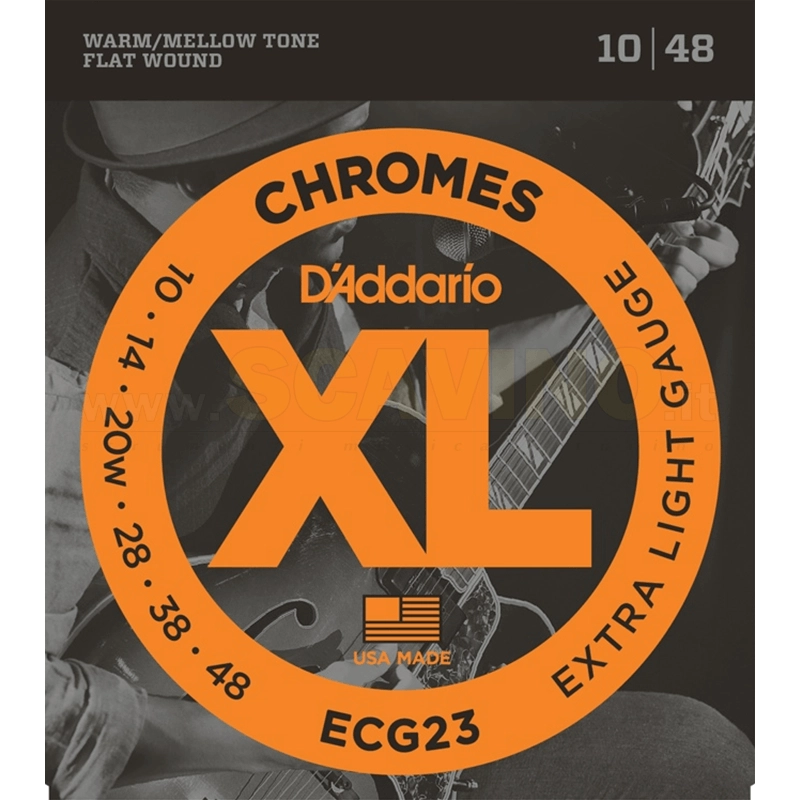 ECG23 - D'ADDARIO SET GTR CHROMES X-LITE 10-48