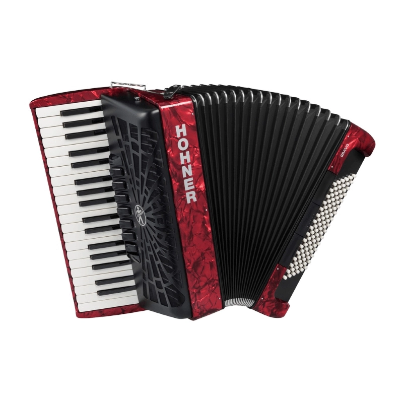 FISARMONICA HOHNER BRAVO III 96 BASSI ROSSA 7+3