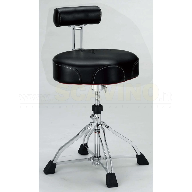 Tama HT741B 1st Chair Ergo Rider - 4 gambe - seduta in PVC - con schienale