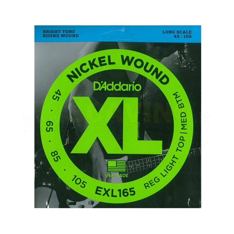 D'ADDARIO XL165 - SET BASS XL 45-105 LONG SCALE