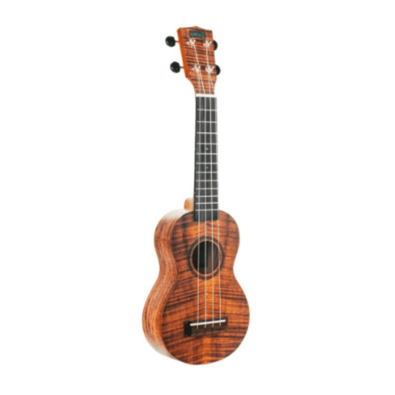 Mahalo MA1KA Ukulele KOA Soprano Flame KOA