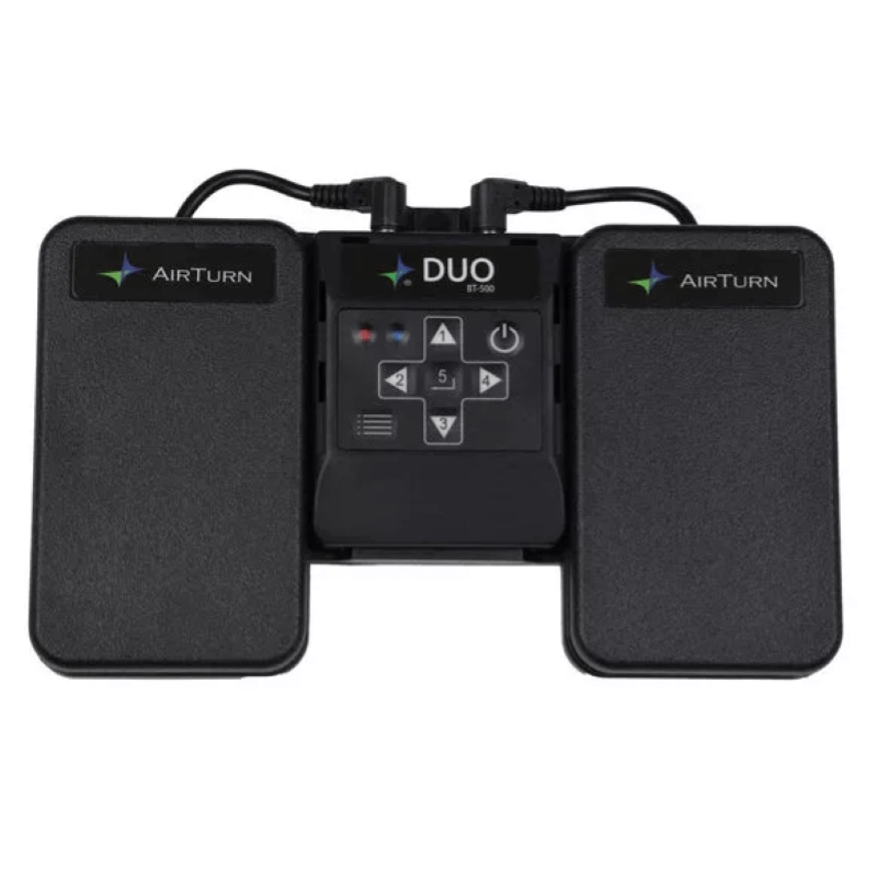 AirTurn DUO500 Bluetooth 5.0 Foot Switch Controller Volta pagine per Lettore di spartiti