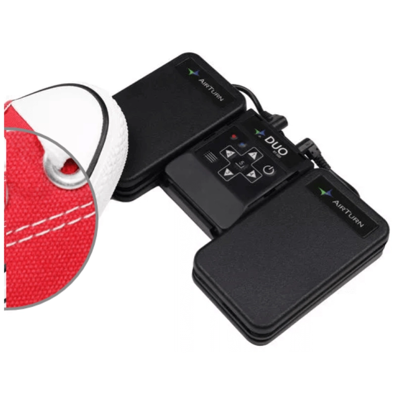 AirTurn DUO500 Bluetooth 5.0 Foot Switch Controller Volta pagine per Lettore di spartiti