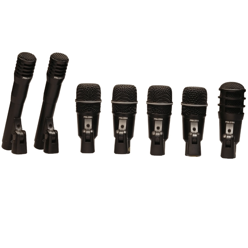 Superlux DRK A5C2 Set di Microfoni per Batteria con Custodia Rigida