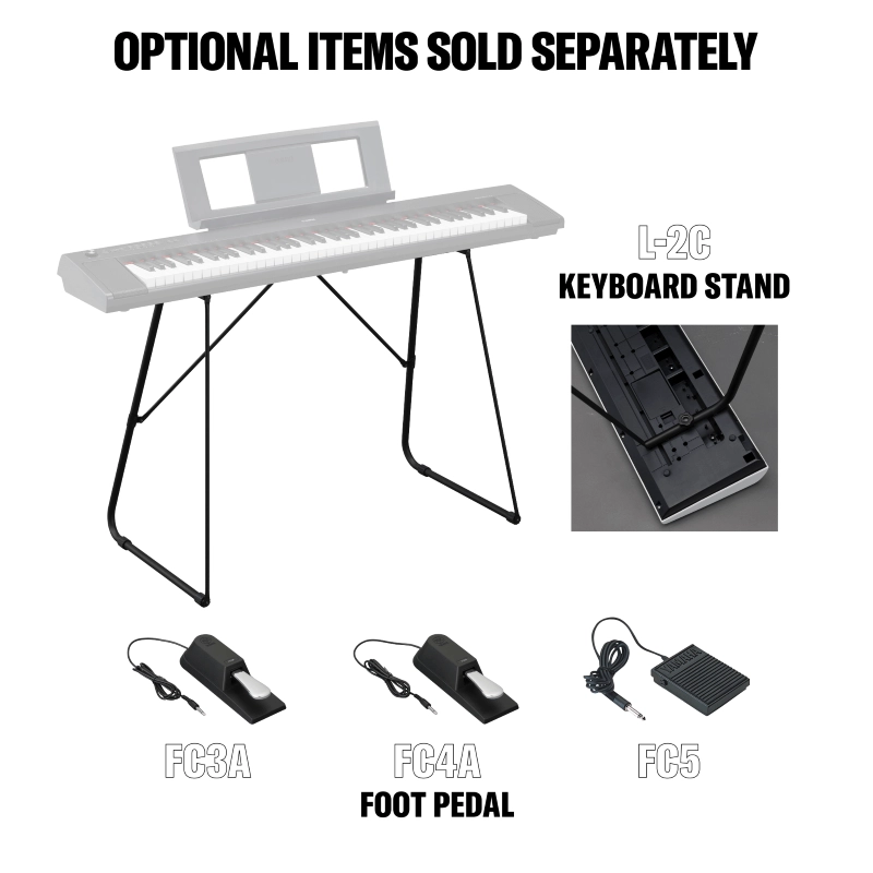 Yamaha NP32 B Pianoforte Digitale Portatile Nero 76 tasti