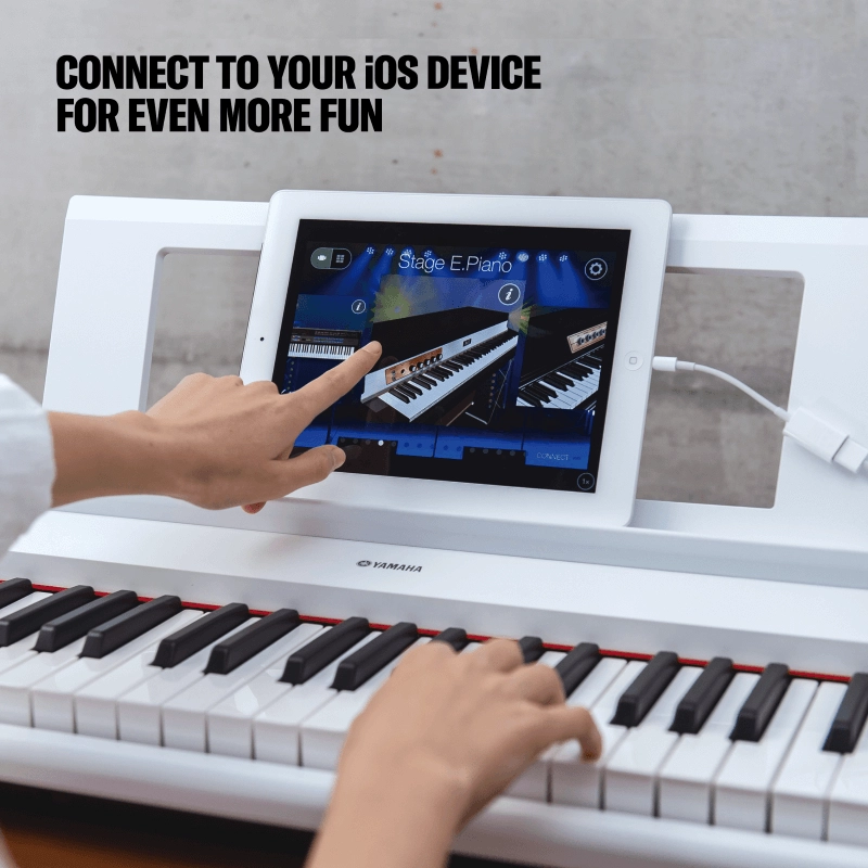 Yamaha NP32 WH Pianoforte Digitale Portatile Bianco 76 tasti