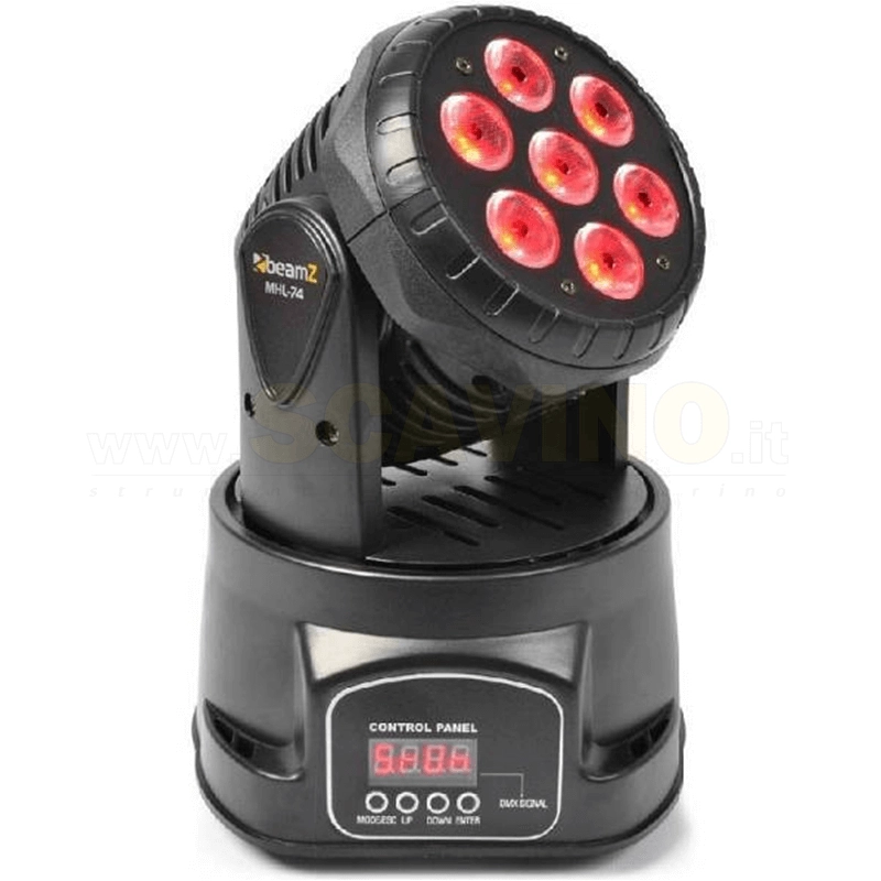 BEAMZ TESTA MOBILE MHL-74 WASH 7X10W DMX