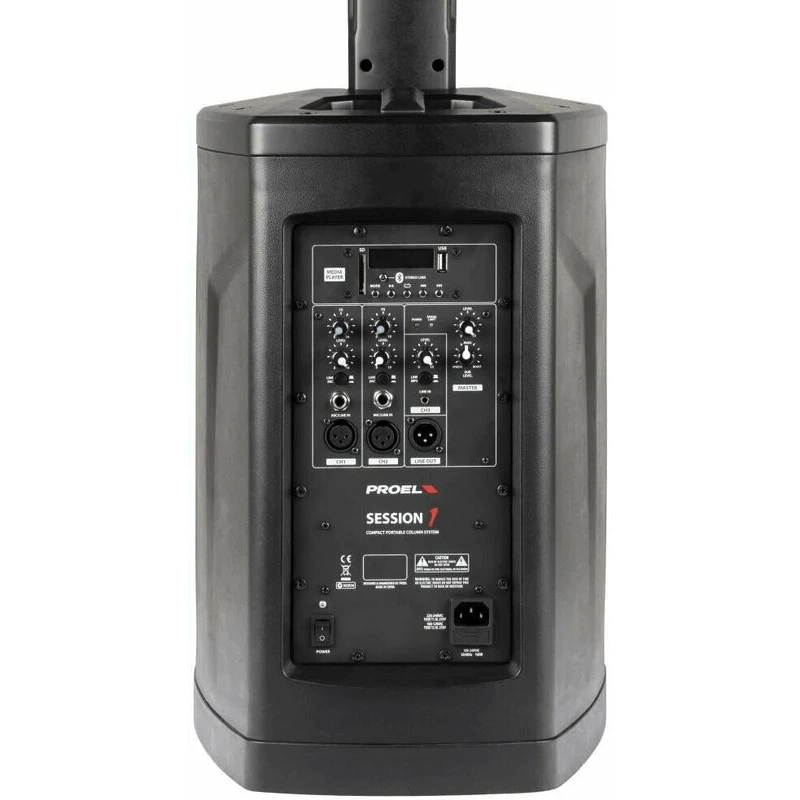 Proel SESSION1 Sistema Amplificato a Colonna Bluetooth 400W
