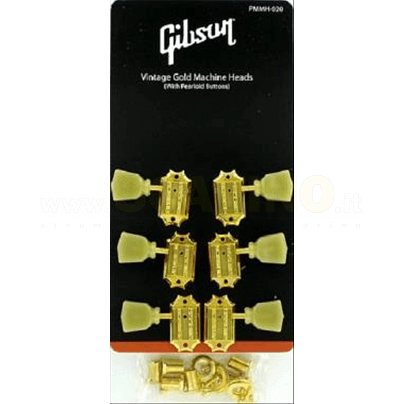 Gibson Vintage Gold Machine Head with perloid button PMMH-020