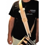 Amat 125/B Tracolla con Porta Bacchette per Tamburo da Banda in Cuoio