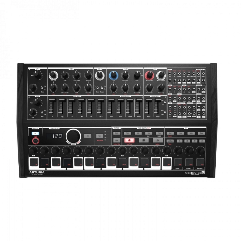 Arturia MiniBrute 2S Noir Edition Sintetizzatore Analogico Monofonico con Sequencer Avanzato Nero