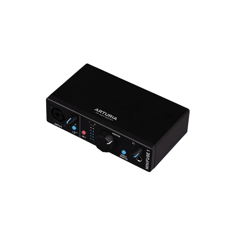 Arturia MiniFuse 1 Black Interfaccia Audio USB C 1-IN Combo/ 2-OUT Nera