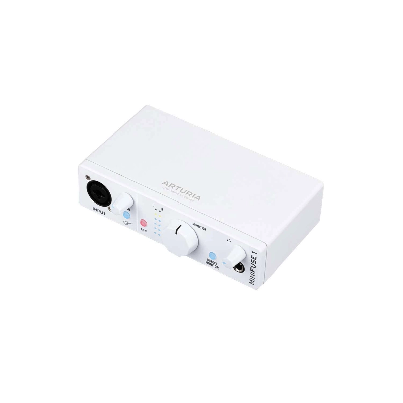 Arturia MiniFuse 1 White Interfaccia Audio USB C 1-IN Combo/ 2-OUT Bianca