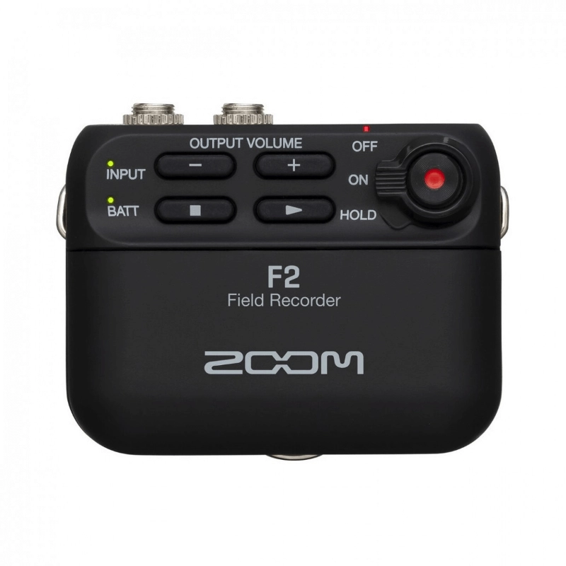 Zoom F2 Black Registratore Audio con Microfono Lavalier Nero