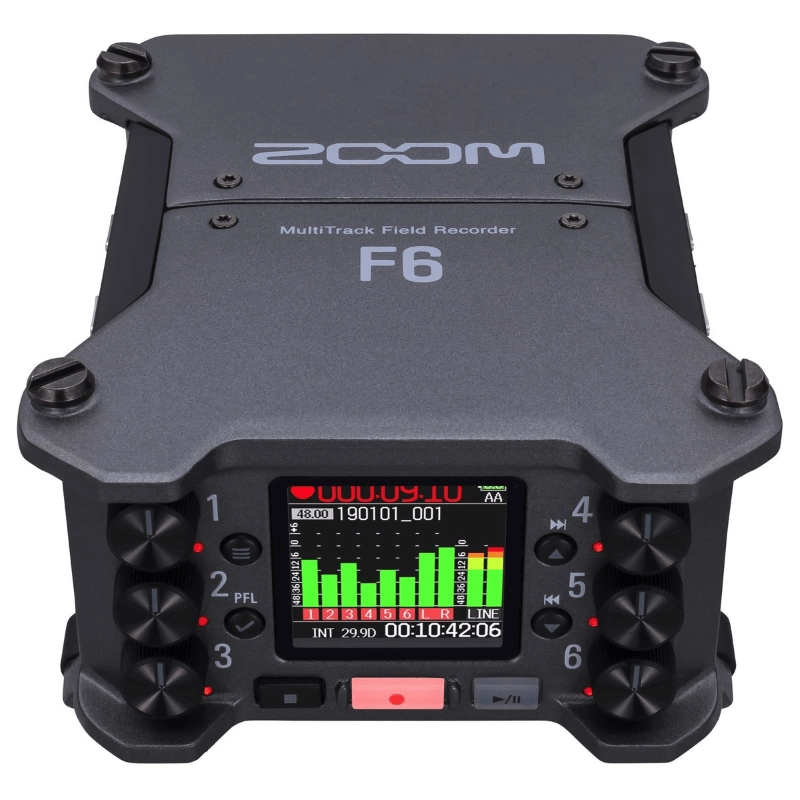Zoom F6 Registratore da Campo 6 In, 12 Tracce con Interfaccia Audio USB