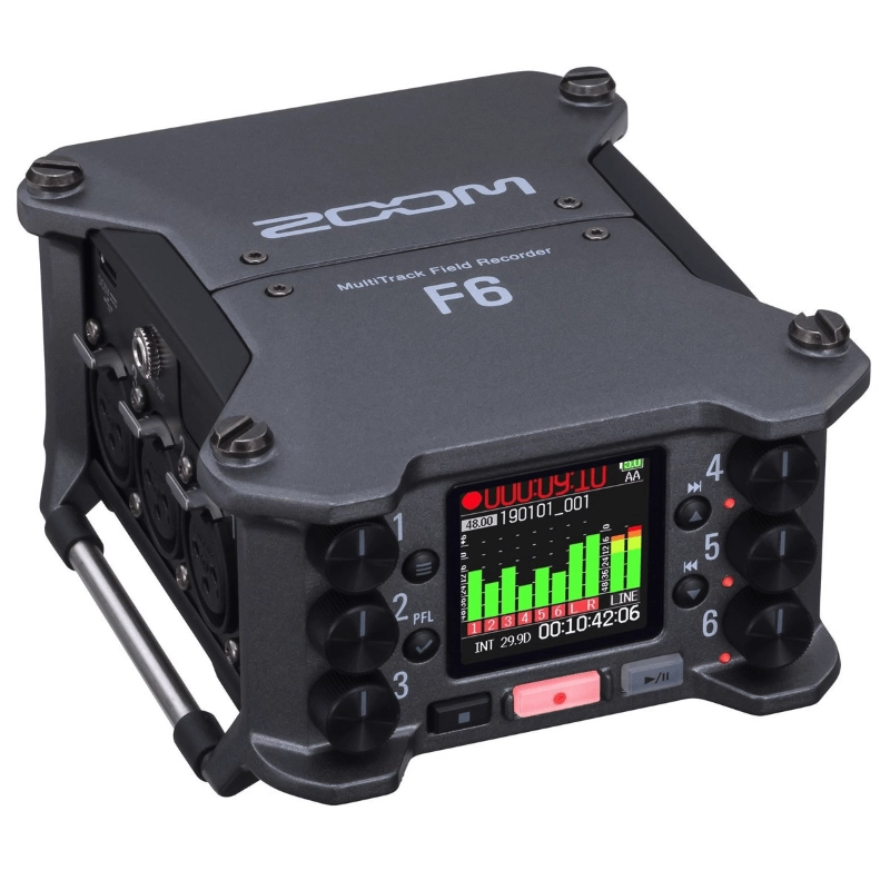 Zoom F6 Registratore da Campo 6 In, 12 Tracce con Interfaccia Audio USB