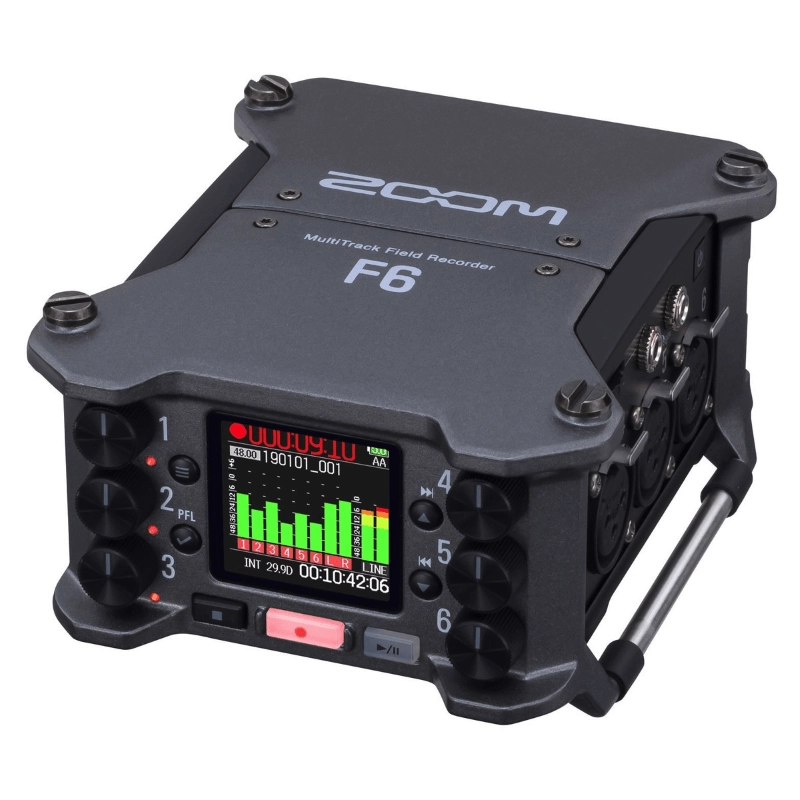 Zoom F6 Registratore da Campo 6 In, 12 Tracce con Interfaccia Audio USB