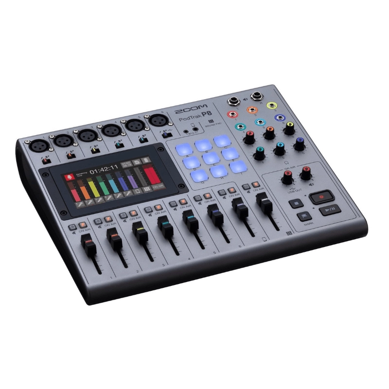 Zoom PodTrak P8 Studio Portatile per la Produzione di Podcast 8 Canali