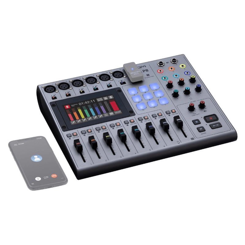 Zoom PodTrak P8 Studio Portatile per la Produzione di Podcast 8 Canali